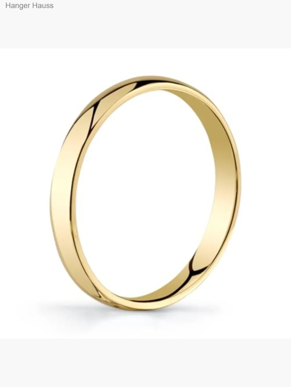 New 10K Yellow Gold Classic Men's Wedding Band - Polished Finish